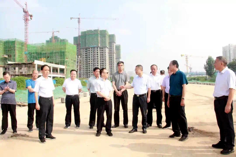 副市长赵军一行到湛河新区重点项目现场调研
