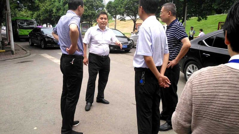 湛河区委书记柳波区长陈斌督导检查创文工作